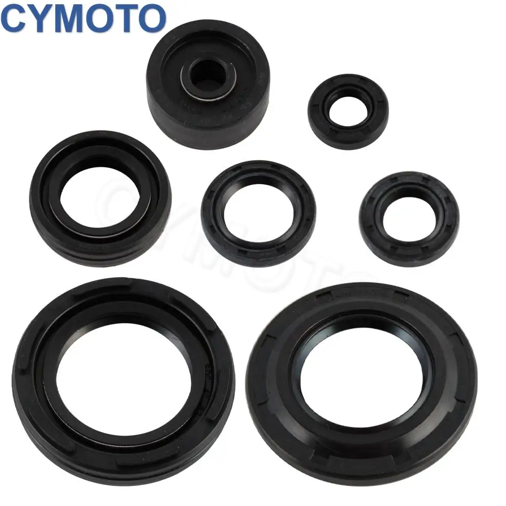 Kit de retenes de aceite para motocicleta Yamaha Banshee 350 YFZ 350 YFZ350 1987-2006, kit de retenes de aceite del motor y del cigüeñal