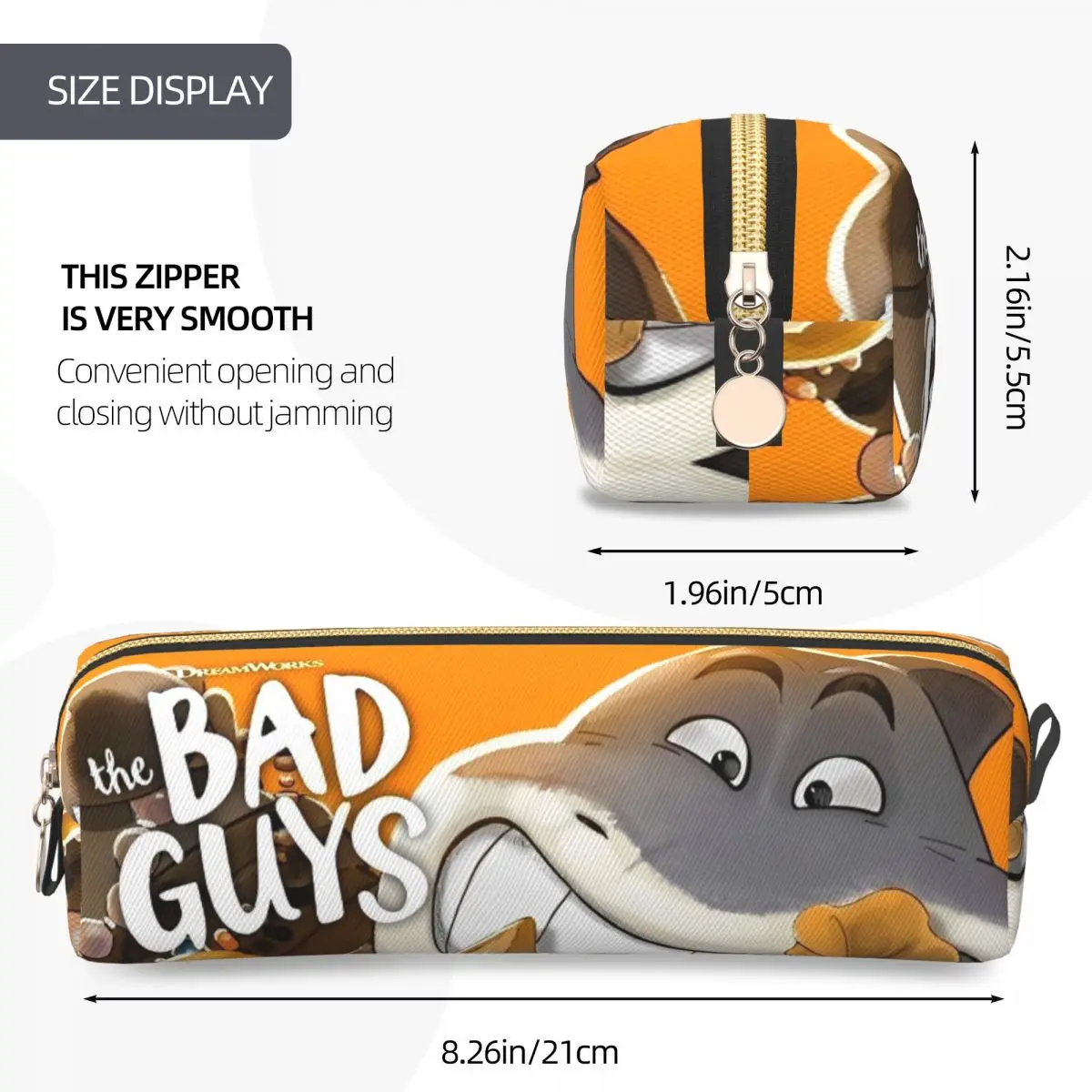 The Bad Guys 2025 فيلم مقلمة كرتونية صندوق رصاص القلم لفتاة صبي سعة كبيرة حقيبة الطلاب الهدايا المدرسية القرطاسية