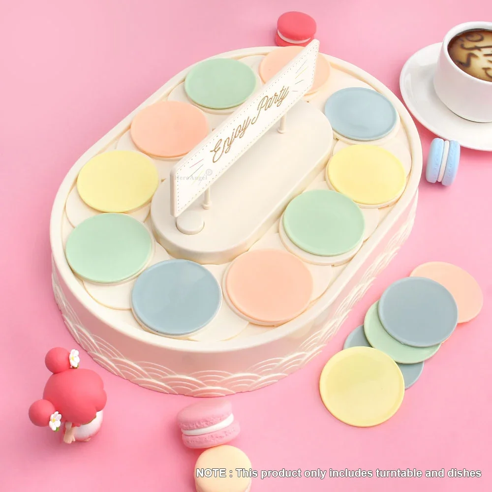 Generation Automatic Rotating Dessert Table Rotary Sushi Machine Cupcakes Macarons Turntable Display Wedding Birthday Machin