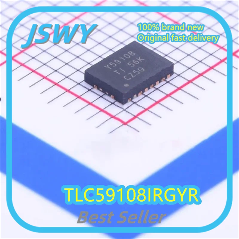

(5/50pcs) TLC59108IRGYR TLC59108 Silkscreen Y59108 VQFN20 Integrated Circuit IC Brand New Bulk Stock Genuine