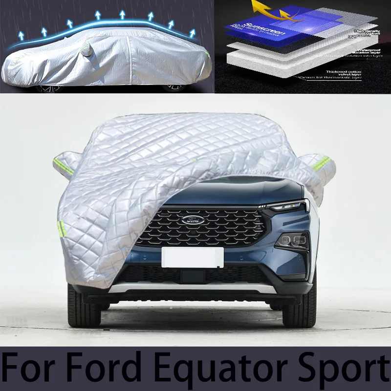 

For Ford Equator Sport Car hail protection cover Auto rain protection scratch protection paint peeling protection car clothing