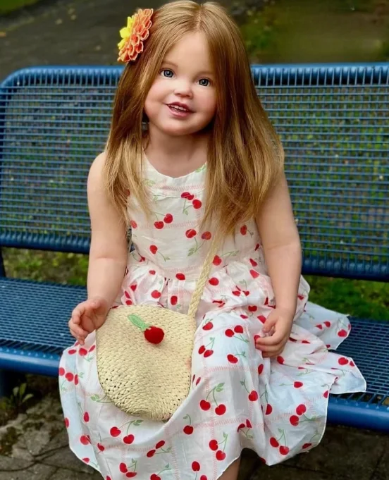 EGO Delphi 42inch Toddler Reborn Doll Finished Painted Lovely Girl  Rooted Hair Gifts