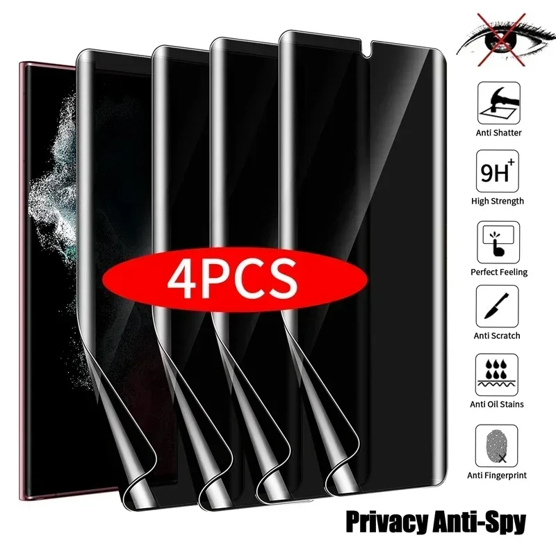 

5PCS Anti Peeping Spy Soft Hydrogel Film for Samsung Galaxy XCover 7 Pro Note 8 9 10 Plus 20 Ultra Privacy Screen Protector