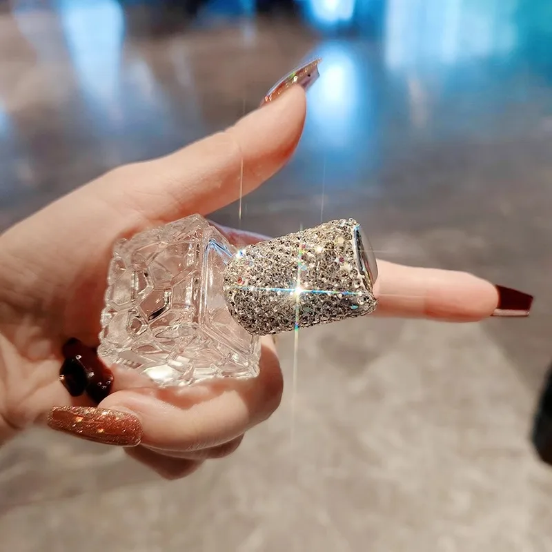 Diamond Perfume Bottle 10ML Portable Spray Glass Bottle Cosmetic Container Travel Ultra Atomizer Sanitizer Line Mist Sprayer