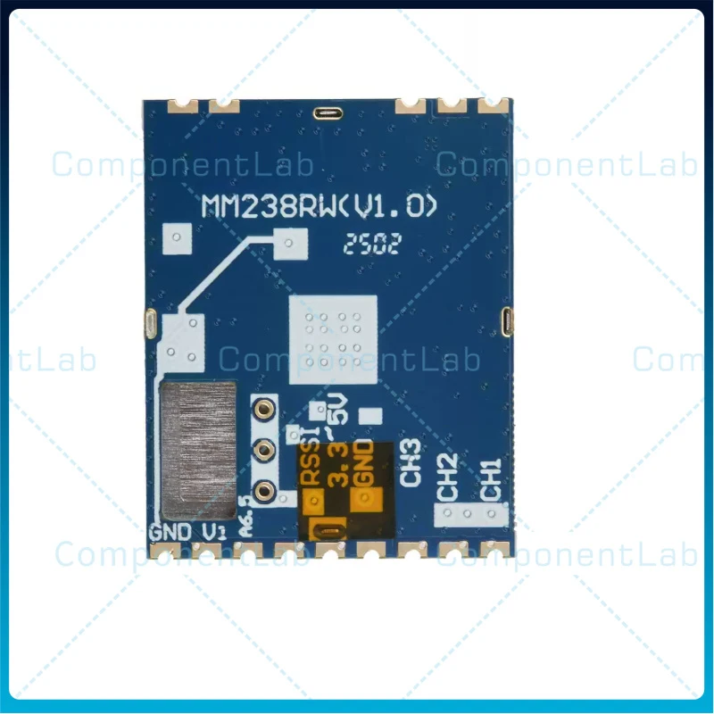 5.8GHz MM238RW Wireless Video Receiver, DC3.3-5V FPV RX Module Without Audio
