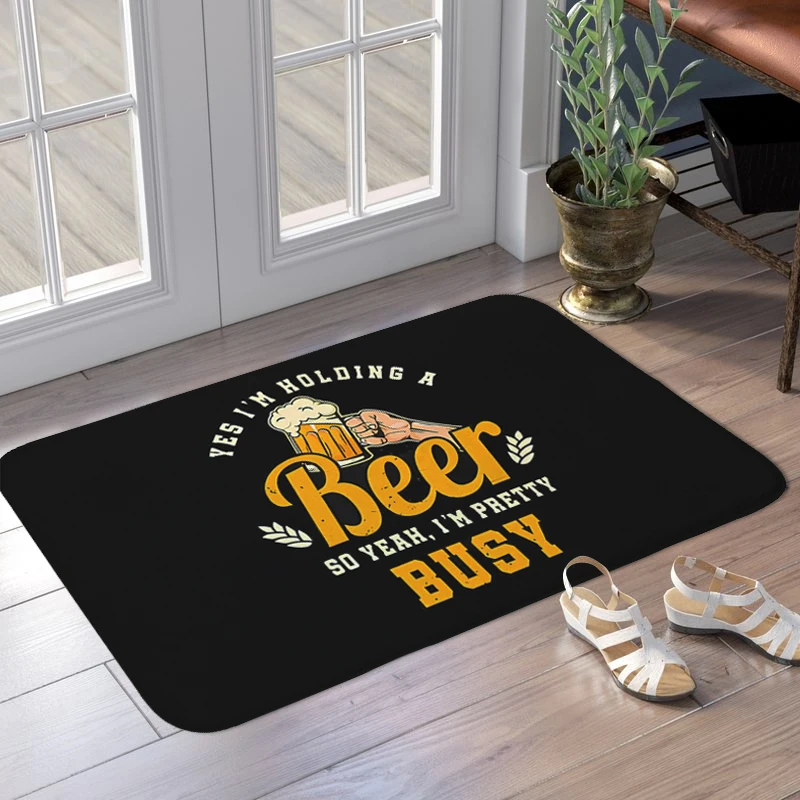 

Friday Beer Interior Entrance Mat Non-slip Custom Balcony Hallway Corridor Carpet Kitchen Living Room Rug Slip-resistant Home