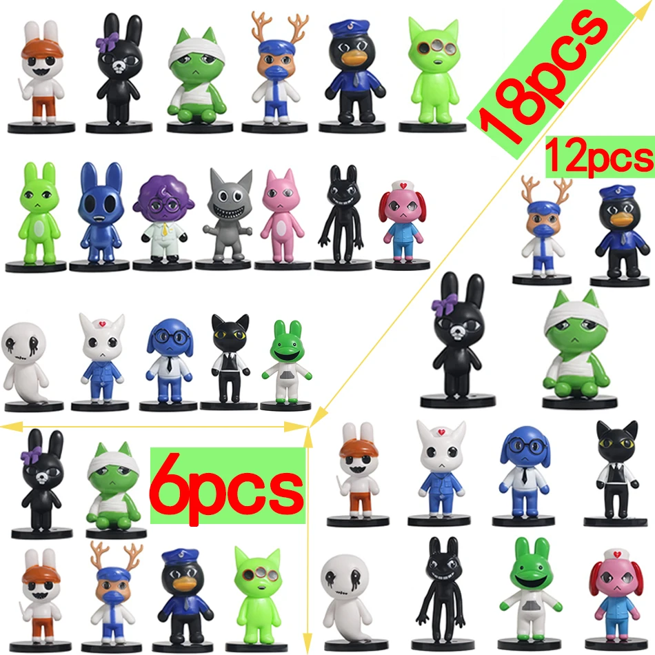 Figurines de jeu d'horreur Animal Hospital : Anomalies (Chat, Chien, Pingouin, Lapin) et Accessoires Animal Hospital – Cadeaux d'anniversaire