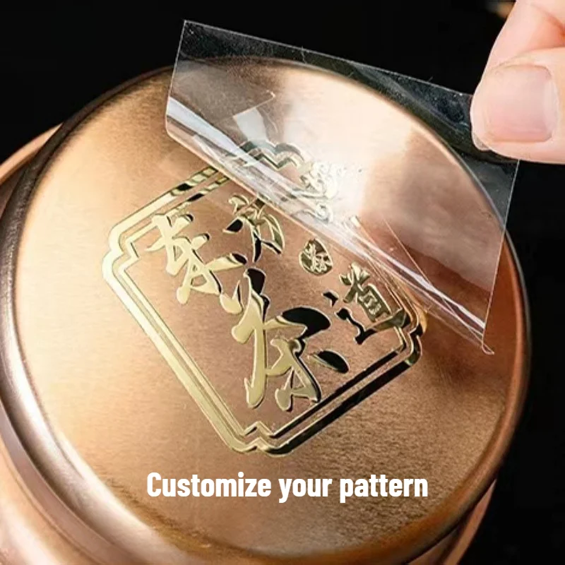 Personalized Crystal Clear Stickers Waterproof UV Resistant Custom Logo Stickers for Laptop Phone Case Decoration