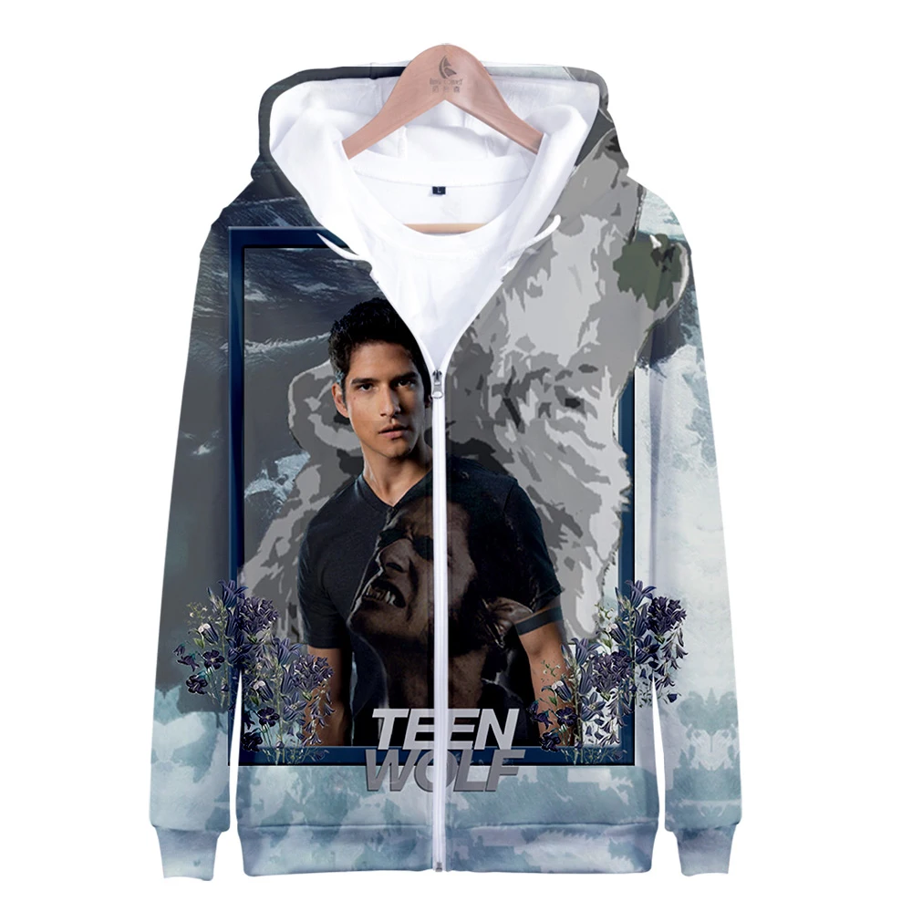 Teen Wolf Science Fiction 3D Printed Zipper Hoodies Women/Men Long Sleeve Hooded Sweatshirt Harajuku Casual Streetwear Clothes