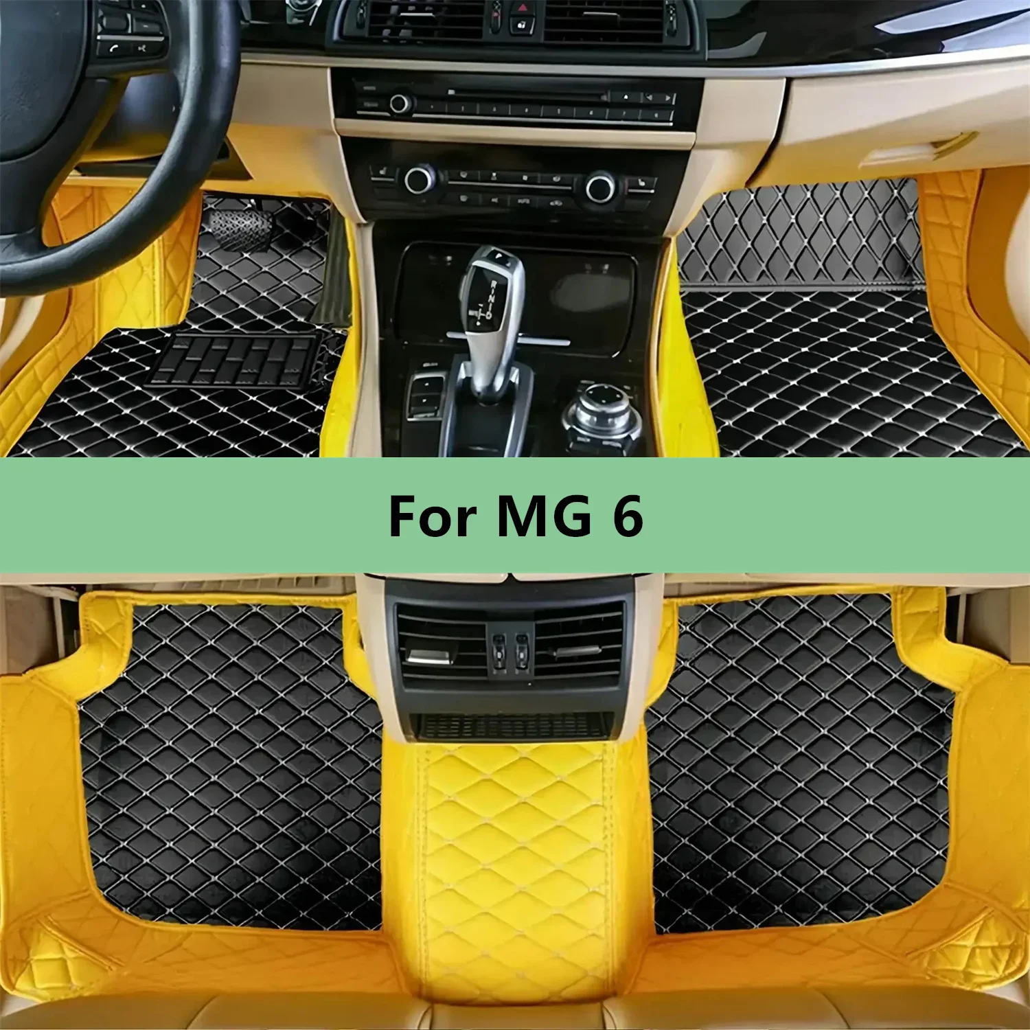Maßgeschneiderte Auto-Fußmatten für MG 6 2010 2011 2012 2013 2014 2015 2016 2017 2018 Fußmatten für Auto Herren Damen Autozubehör.