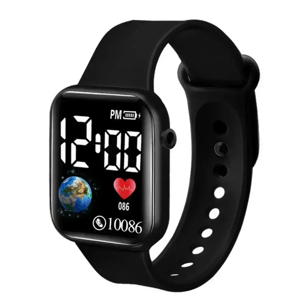 Reloj Digital LED 2024, Reloj electrónico de moda, Reloj de pulsera informal para niños y niñas, relojes deportivos impermeables, Reloj para Hombre