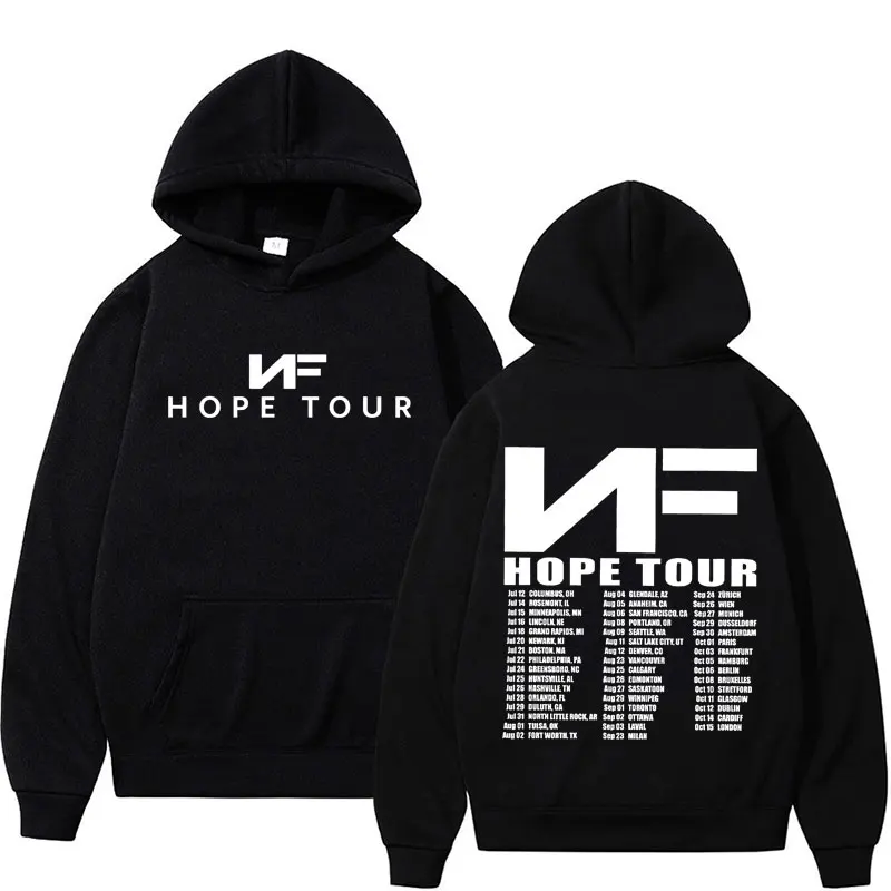 

Худи Rapper NF Hope Tour с принтом альбома 2024, мужская и женская одежда, уличные худи в стиле хип-хоп и панк, повседневные флисовые пуловеры, свитшоты