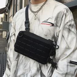 Unisex Tactical Chest Rig Bag Hip Hop Streetwear Functional New Waist Packs Adjustable Crossbody Chest Bag Waistcoat Kanye West