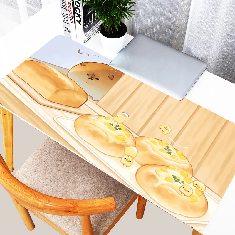 

New Mouse Pad Computer Cute Bread Dog Keyboard Pad Natural Rubber Anti-Slip Cartoon Desk Mat Perfect Gift for Girlfriend Women