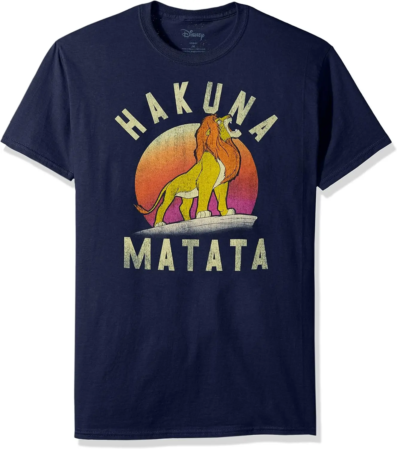 Disney Men's Lion King Simba Pride Hakuna Matata Warrior Graphic T-Shirt