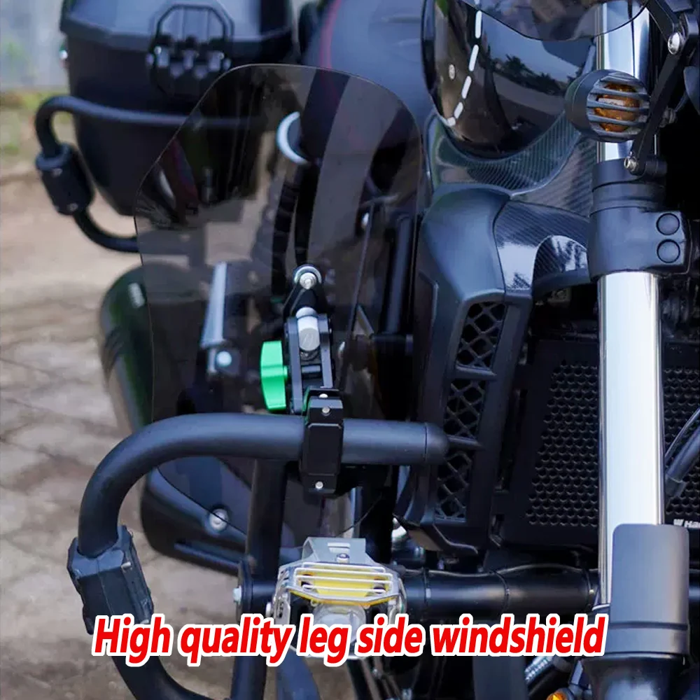 For QJMOTOR SRV600 SRV700 SRV500S Universal Leg Windshield Bumper Knee Protector Windshield Universal 360° Side Windshield