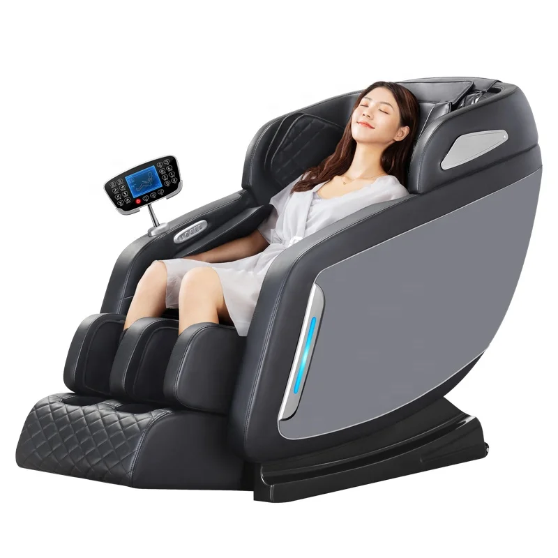 Leercon Best OEM Ganzkörper 3D Zero Gravity Shiatsu S L Track Wellness Fußroller Liegender Heizmassagestuhl 4D