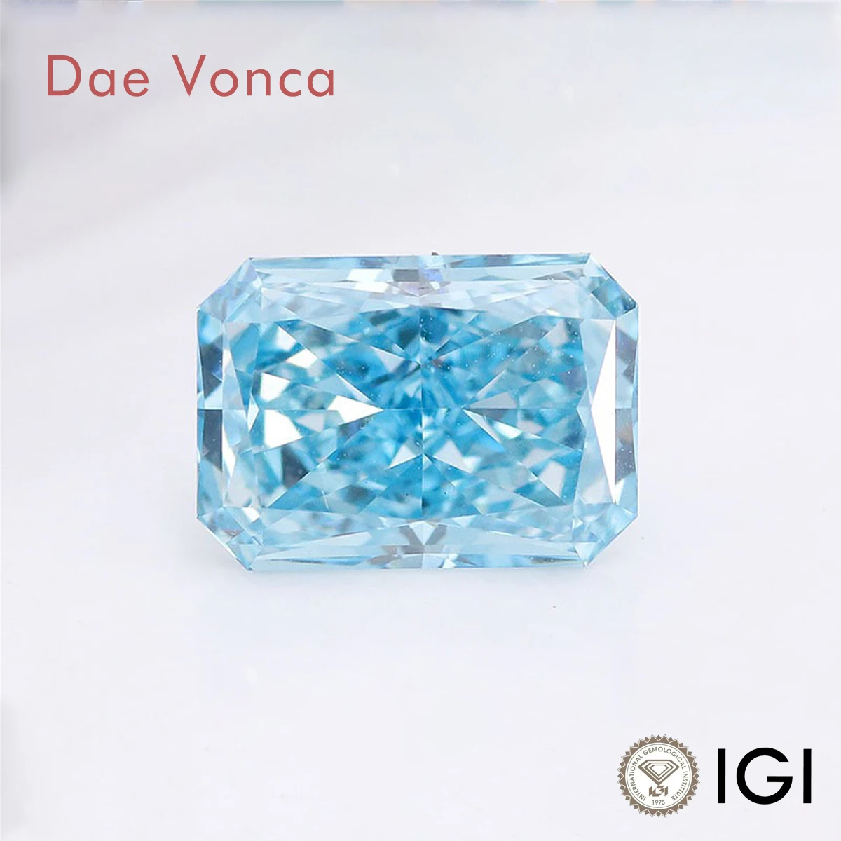 0.7-3.0CT Radiant Cut Blue Loose Diamond HPHT CVD Radiant Cut Lab Grown Loose Diamonds IGI Certificated