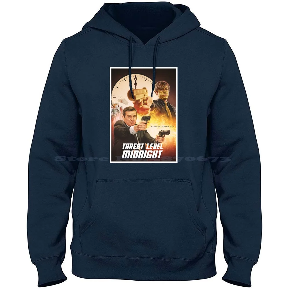

Threat Level Midnight The Office Толстовка с капюшоном из 100% чистого хлопка The Office Michael Dwight Schrute Jim Halpert Dunder Mifflin