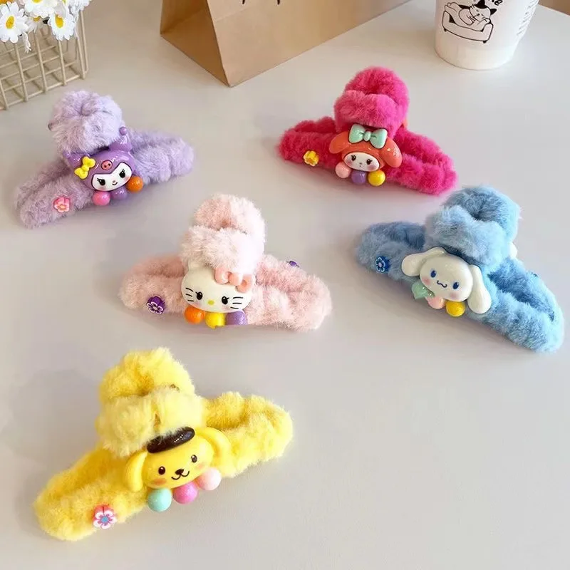 قطعة واحدة من مشبك الرسوم المتحركة اللطيف الكبير في الجزء الخلفي من الرأس، مشبك على شكل سمكة قرش، مشبك نصف شعر