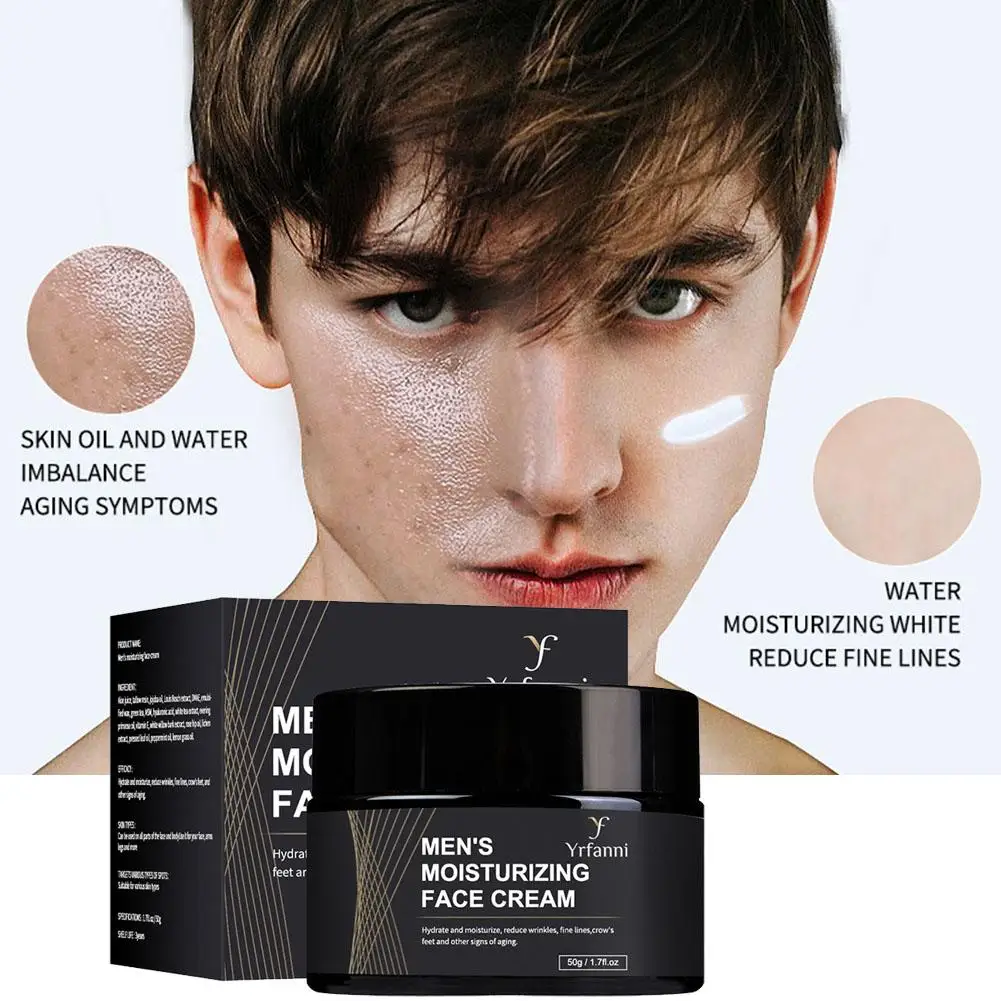 Crema facial antiarrugas antienvejecimiento para hombres, crema reafirmante, ácido hialurónico, blanqueamiento de la piel, cuidado hidratante, A3h7