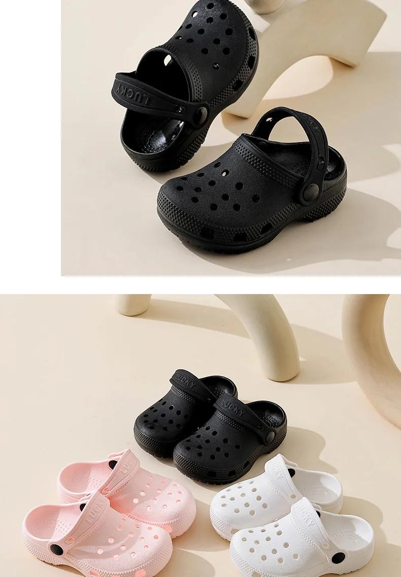 2026 Kinder Sommer Strand-Sandalen Unisex Lässige Garten-Clogs Outdoor Sandalen mit breiter Zehenbox für Mädchen Rutschfeste Haus- und Duschpantoffeln – Detail 13