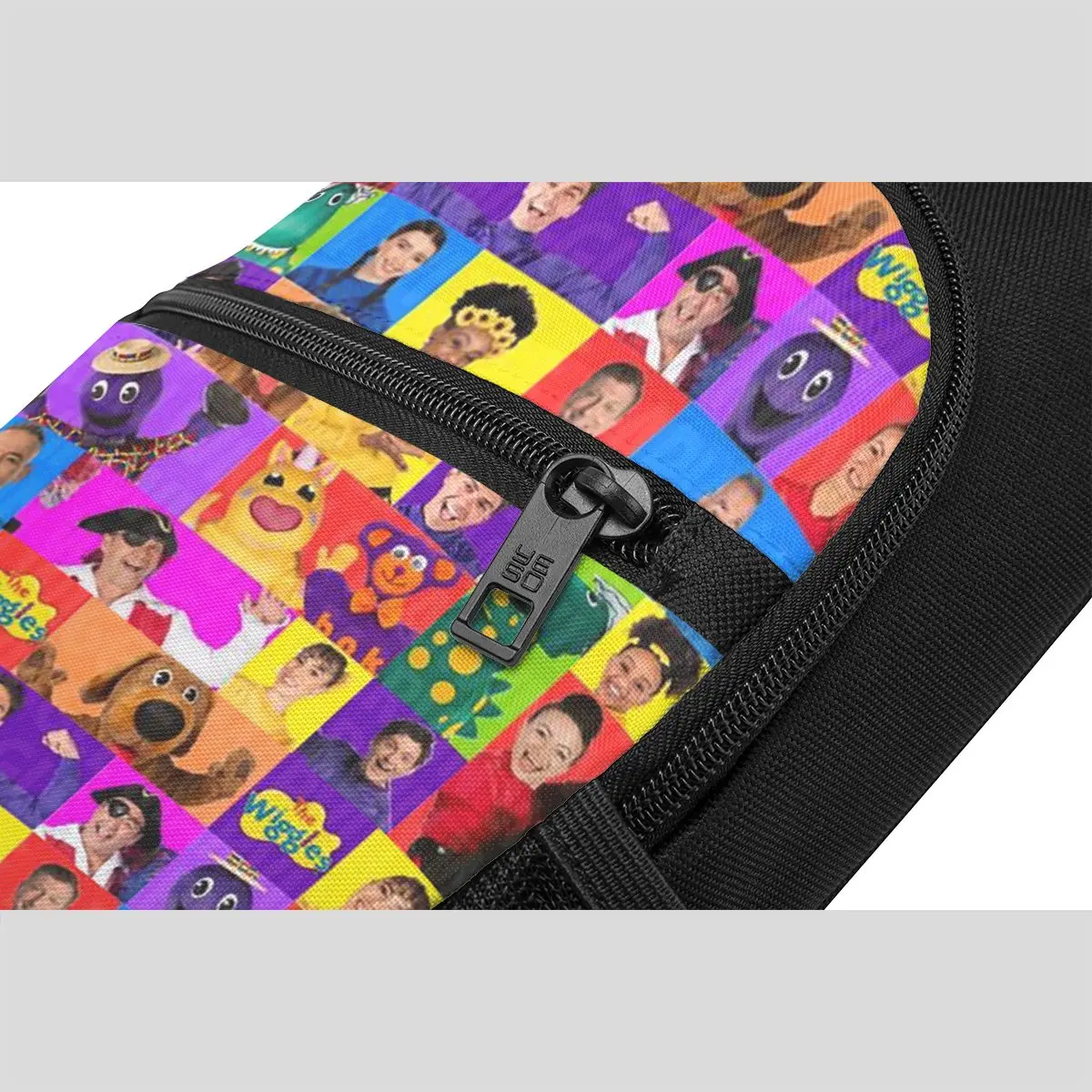 The Wiggles Tv Show Music Band Chest Bag Men Sling Crossbody Backpack Chest Bag Traveling Hiking Daypack Shoulder Bag