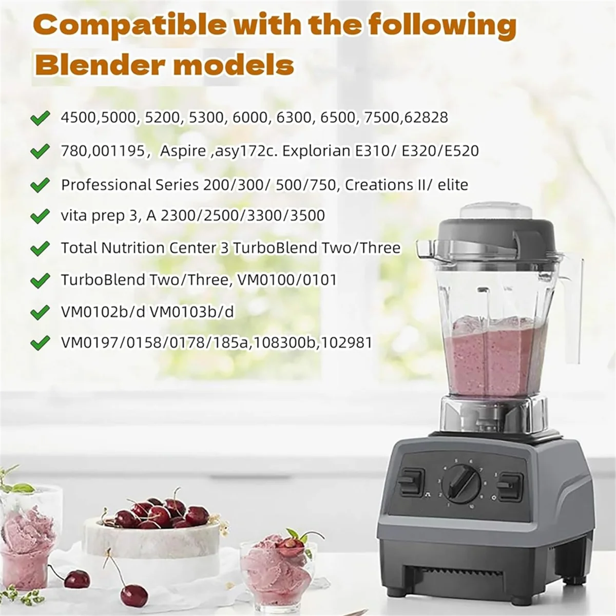 ل Vitamix 5200 خلاط إبريق 48oz استبدال أجزاء يناسب خلاطات Vitamix C-Series/G-Series