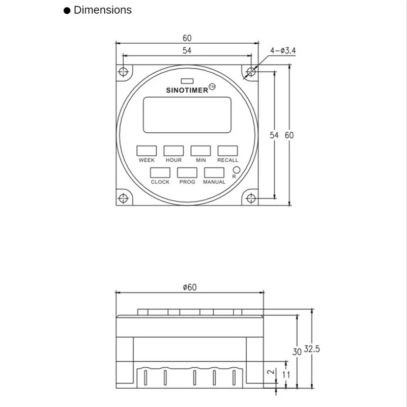 A23F-1 قطعة Sinotimer Tm618n-2 Lcd الرقمية مؤقت قابل للبرمجة التبديل 220 فولت التيار المتناوب 1.6 بوصة مع التتابع داخل وظيفة وقت العد التنازلي