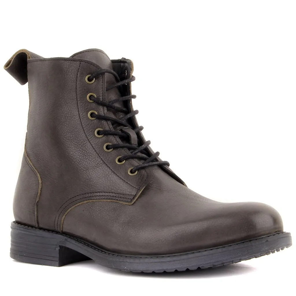 Botas masculinas de couro genuíno