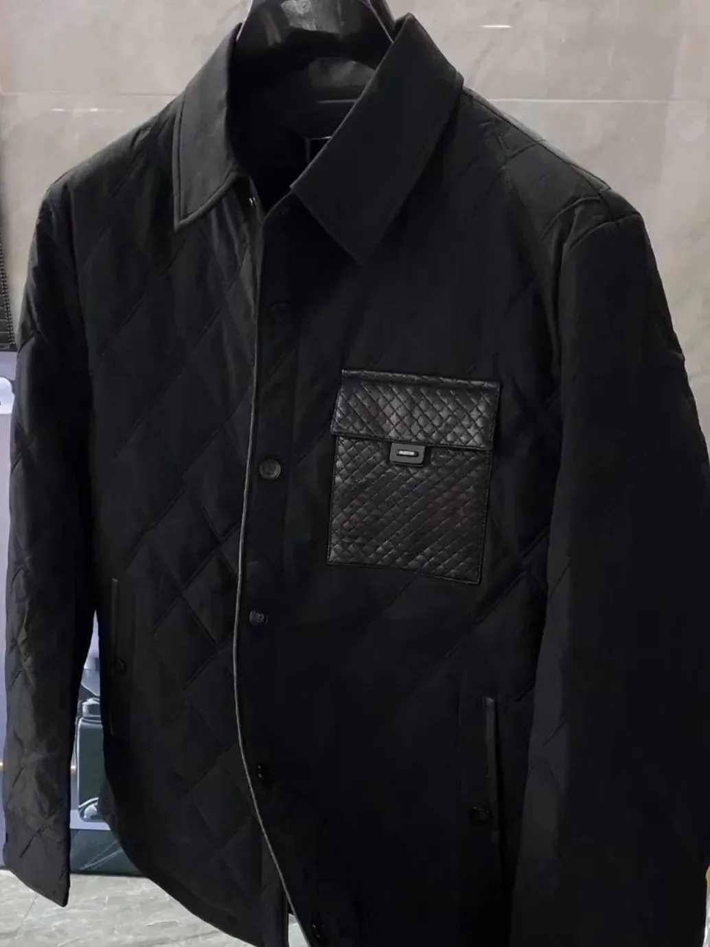 

Высококачественная удобная мужская верхняя одежда из тюта с воротником, модная универсальная весенняя сезонная стойка, длинная свеская антибак...