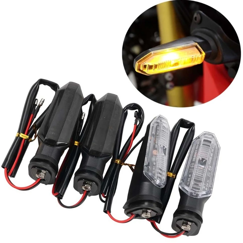H3CE Motorcycle LED Turn Signals Easy Mount Design High Intensity Lighting For CB500X ADV Models