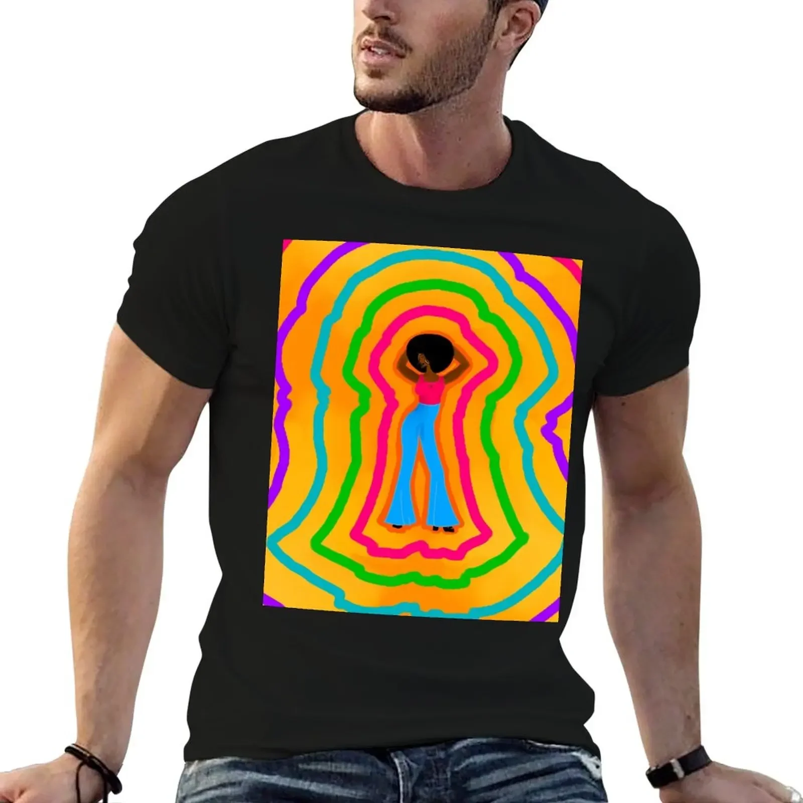 

Groovy Soul Train Pop Art T-Shirt quick drying shirts graphic street wear Funny t-shirt men clothing