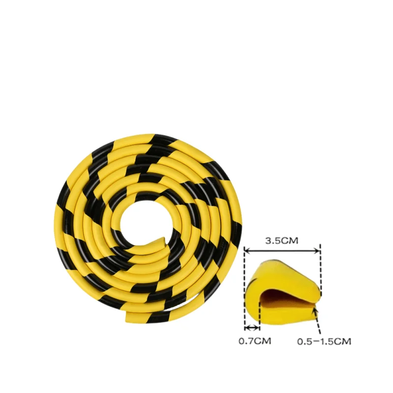 Protège-coins en caoutchouc NiTCarter Iodine jaune et noir, protection contre les collisions supérieure, haute qualité, économique, 5m