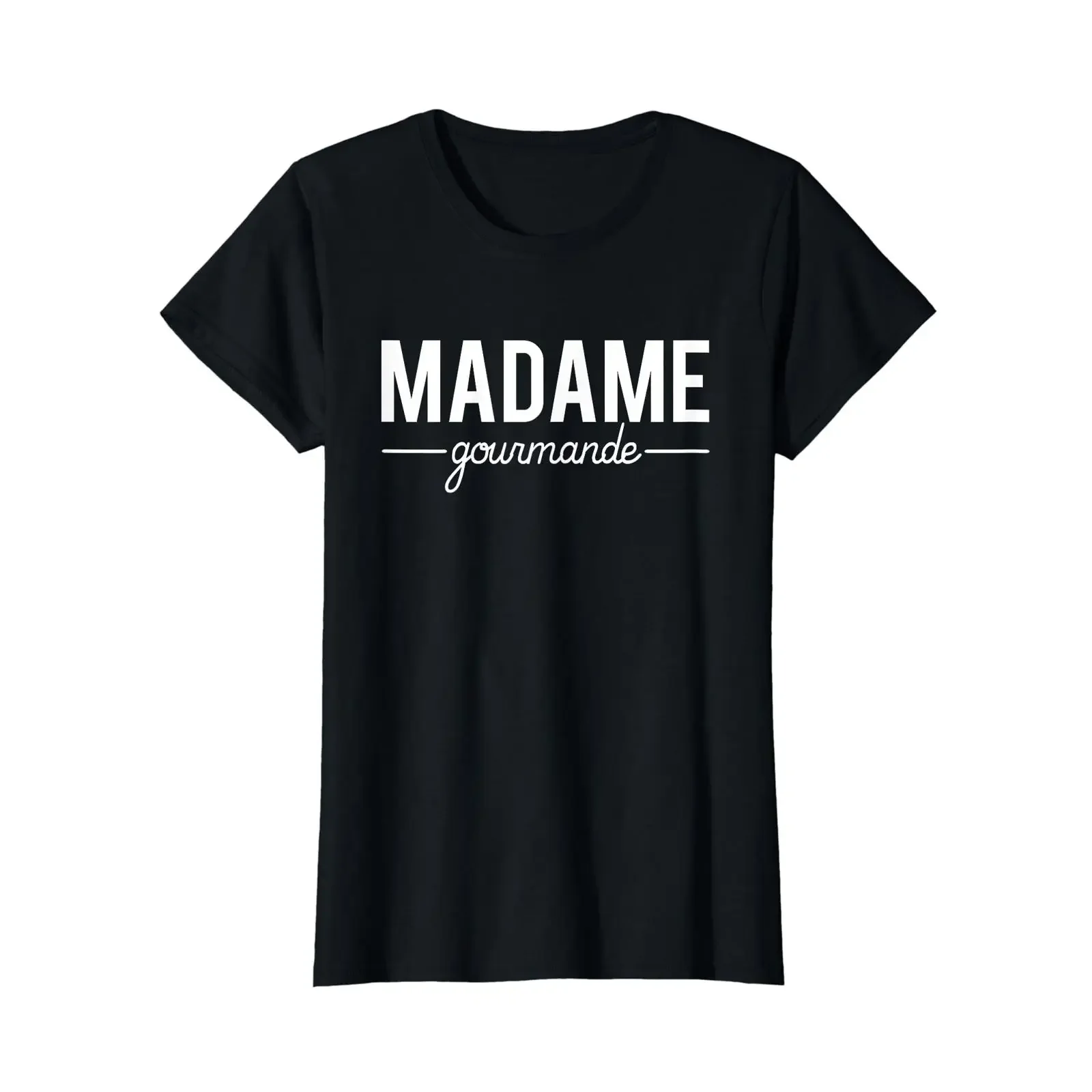 Humour Madame Gourmande J'ai Faim Eat Food T Shirt vintage Washed designer clothes Casual fashion Breathable Stretched