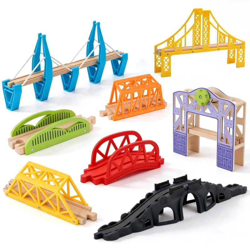 

Деревянные аксессуары для железнодорожных путей: все виды деревянных железнодорожных мостов, совместимые со всеми брендами деревянных игрушечных железнодорожных наборов для детей.