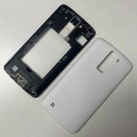 Single card For LG K8 2016 Phoenix 2 K350DS K350N K350E US375 K371 AS375 Housing Middle Frame Cover Battery Back Case