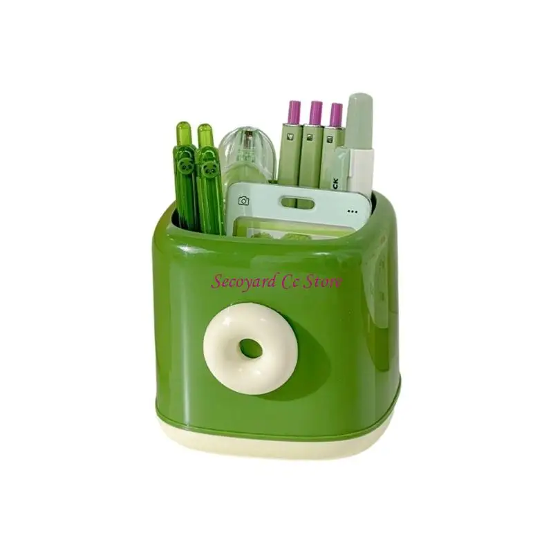 N3UC Home Office Decorative Desktop Decors Desk Organizers Pen Holders Shelf Makeup Brush Cup Pencil Holders Organizers Cup