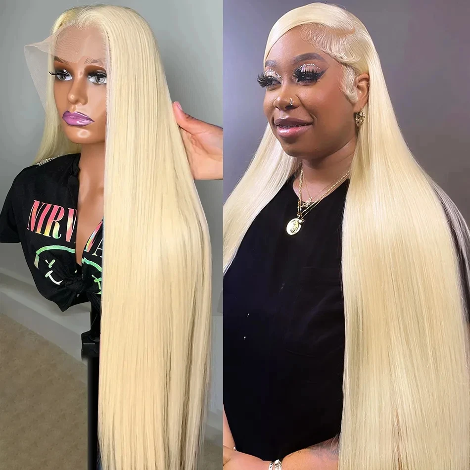 

Straight 613 Blonde 13x6 HD Lace Front Wig Human Hair Brazilian Transparent 13x4 Lace Frontal Wigs For Black Women