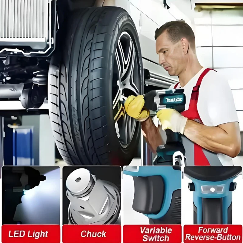 

✅Original Makita DTW700 18V Brushless Impact Wrench Bare Unit 1/2" Square Drive Cordless Lithium Ion Tool Repair, Screwdrive