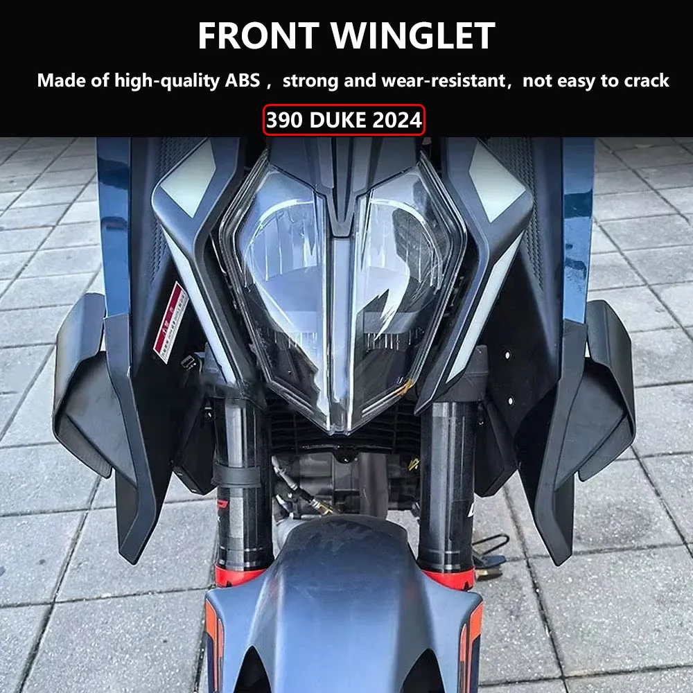 Motorcycle Side Downforce Naked Spoilers Fixed Winglet Fairing Wings Deflectors For 390 Duke 390Duke 390 DUKE 2024