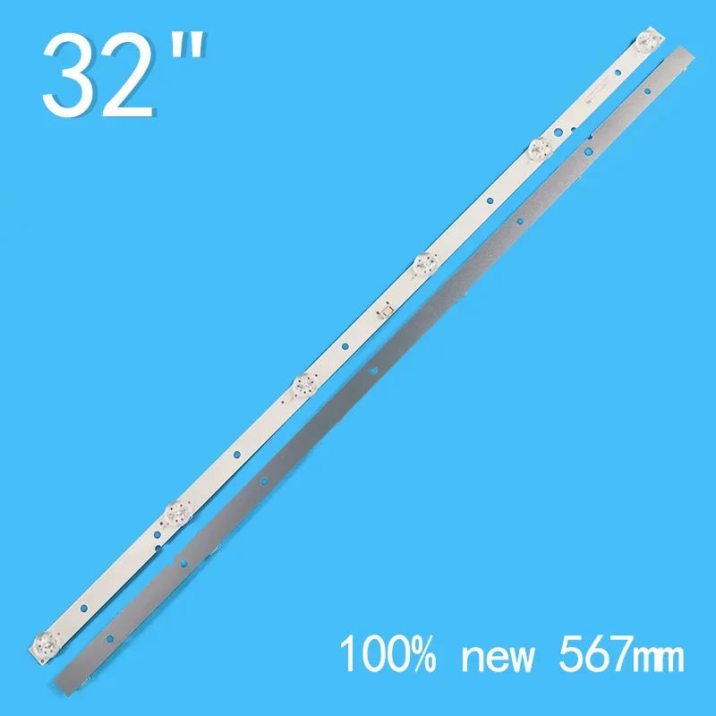 1SET=3PCS 6leds 3V2W 567mm for 32 inch LCD TV JL.D32061330-001SS-M NE-32F301CN16 backlight strip