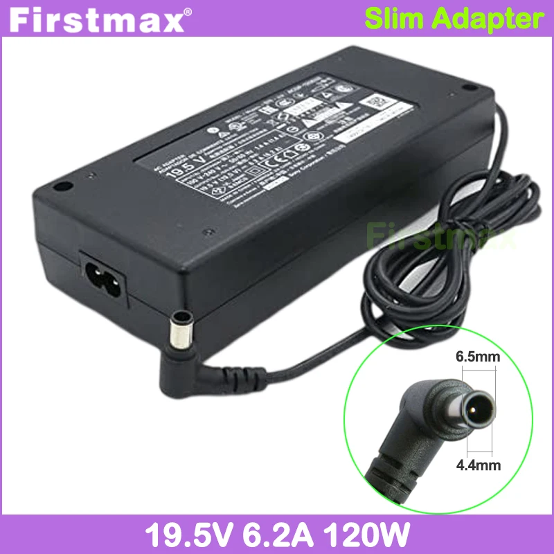 para Adaptador Sony Acdp120n01 Acdp-120n02 Acdp-120n03 Pcga-ac19v15 Pcga-ac19v16 Pcga-ac19v8 Vga-ac19v15 Fonte de Alimentação 19.5v 6.2a