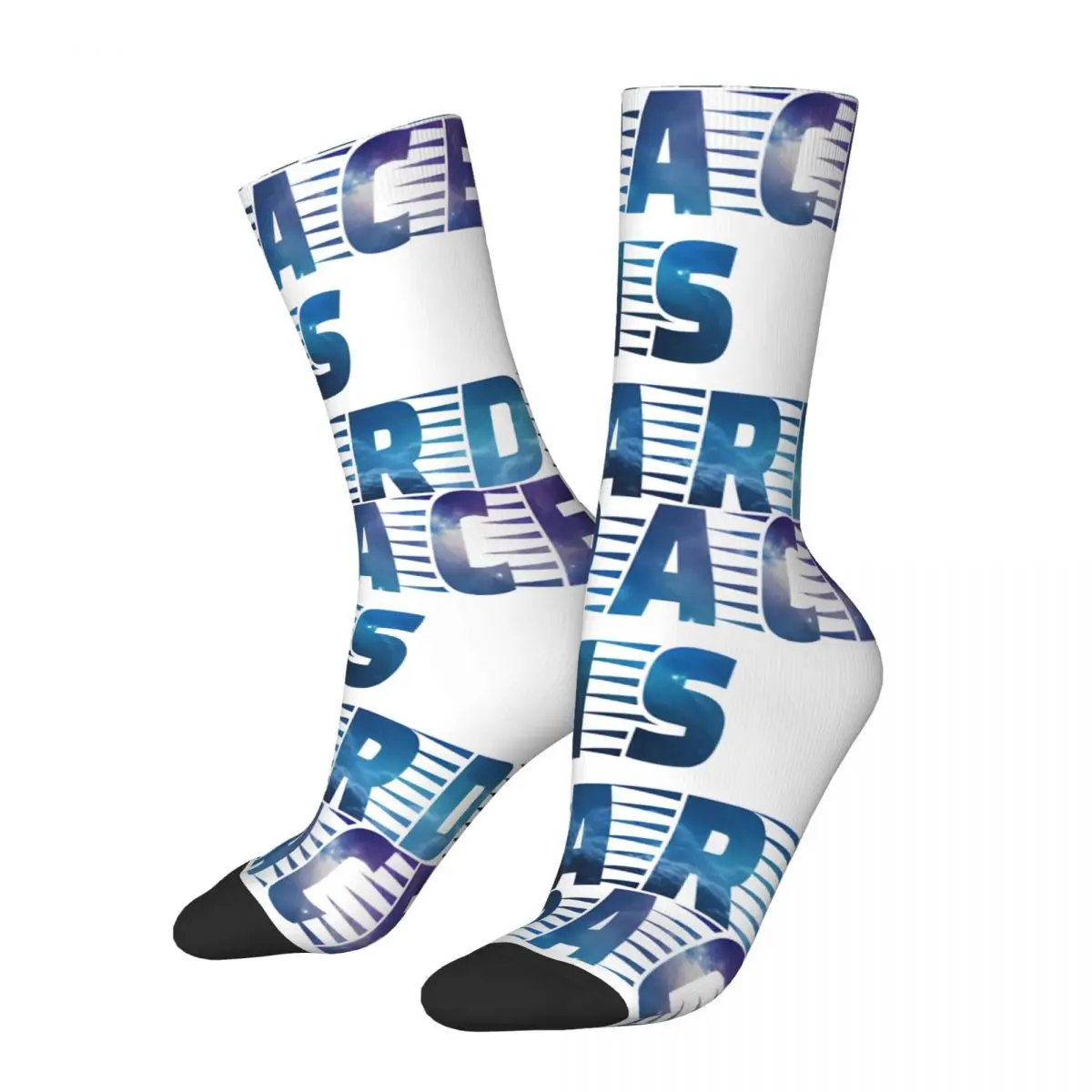 Funny Crazy Sock for Men Attractive Hip Hop Harajuku Space Force Netflix Happy Quality Pattern Printed Boys Crew compression