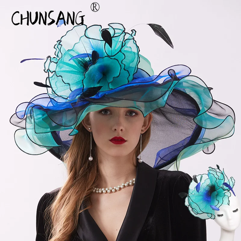 

Женская Винтажная летняя шляпа от солнца, с перьями