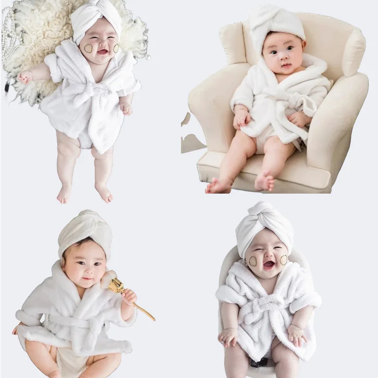 

Халат для фотосъемки новорожденных, наряд для детской ванны, реквизит для студийной фотосессии, одежда унисекс для детской съемки
