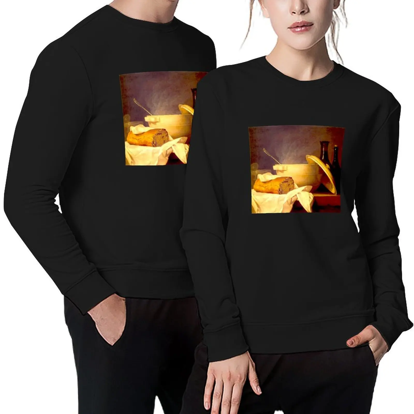 

Bread and Wine by Anne Vallayer Pullover mens clothes men's coat tracksuit men's clothing autumn sweatshirt