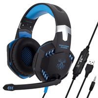 G2000 Gaming Headsets Big Headphones with Light Mic Stereo Earphones Deep Bass for PC Computer Gamer Laptop PS4 New X-BOX