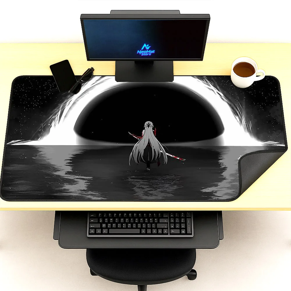 Big Anime Desk Mats Black Xxxl Mouse Pad 100x50 Computer Table Mat 1600x600 Desktop Pad Plane1400x600 Keyboard Carpet 5mm