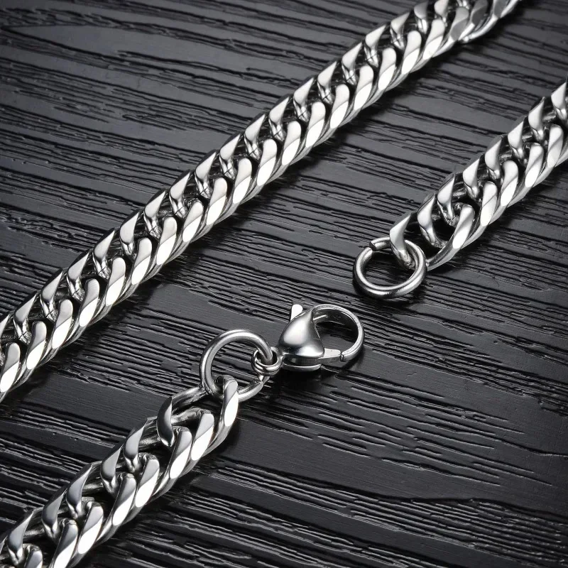 925 Sterling Silver 45-60cm 10mm Cuban Chain Necklace For Man Fashion Jewelry Trend Personality Hip Hop Trendsetter Accessories